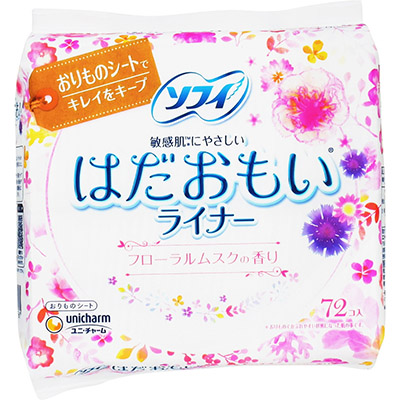 ソフィ はだおもいライナー フローラルムスクの香り ７２枚
