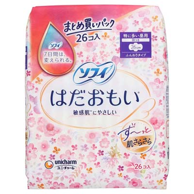 ソフィ　はだおもい　特に多い昼用羽つき26ｃｍ　26個入