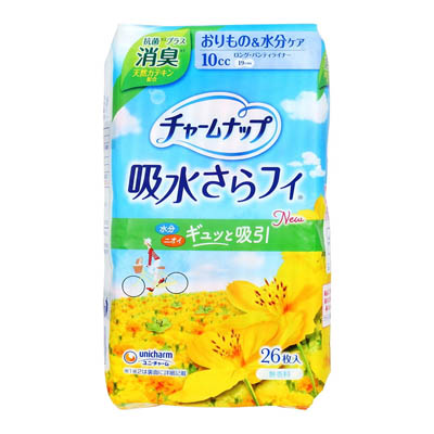 チャームナップ　吸水さらフィ　パンティライナー　10㏄　消臭タイプ　26枚入