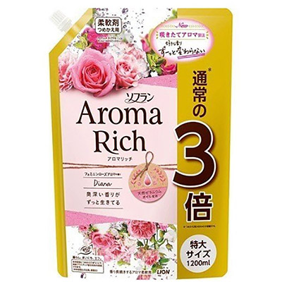 ライオン ソフラン アロマリッチ ダイアナ 詰替 特大 1200ml