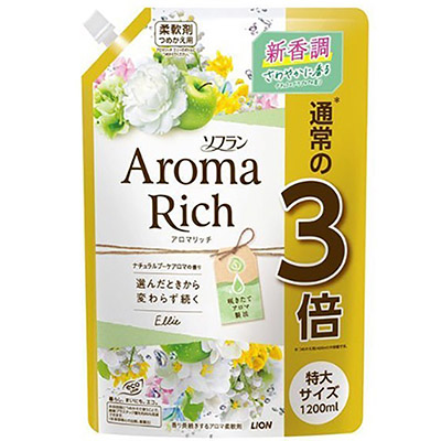 ソフラン アロマリッチ 柔軟剤 エリー 詰め替え 特大1200ml