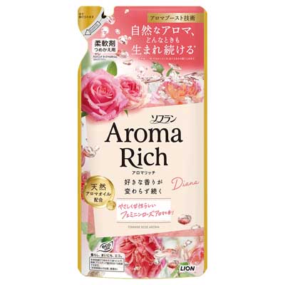 ライオン　ソフラン　アロマリッチ　ダイアナ　つめかえ用　380ｍｌ