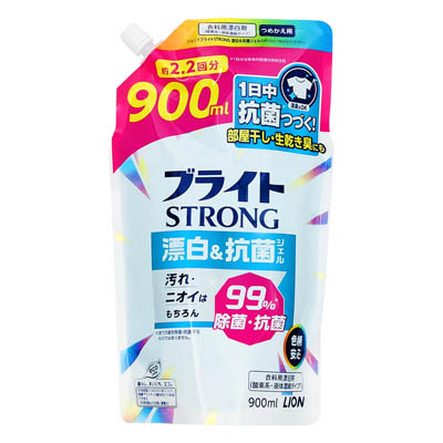 LION ブライトSTRONG 漂白&抗菌ジェル つめかえ用 900ml