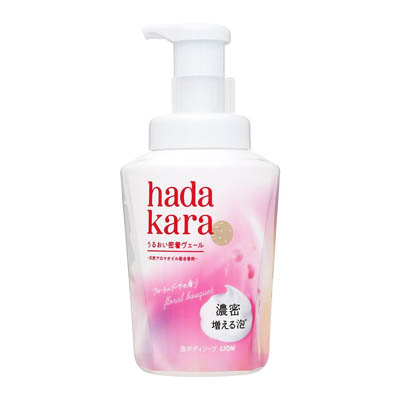hadakara　モイストボディケアソープ　泡タイプ　フローラルブーケの香り　本体　540ml