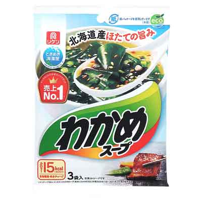 理研　わかめスープ　3袋入