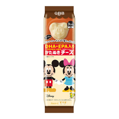 QBB　かたぬきチーズDHA＋EPA入り　ミッキー＆フレンズ　3個入