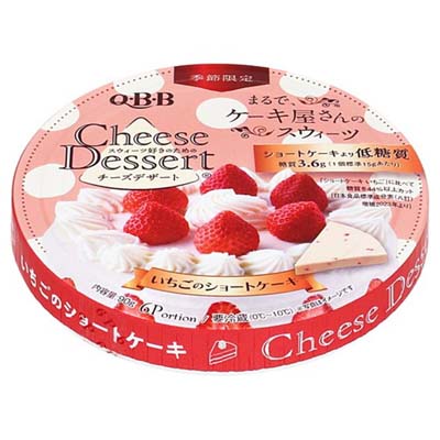 QBB　チーズデザート6P　いちごのショートケーキ　90ｇ