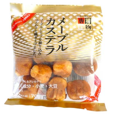 買物専科　メープルカステラ　70ｇ