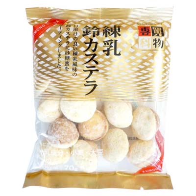 買物専科　練乳鈴カステラ　70ｇ