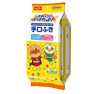 レック　きれいにふけたよ！手口ふき　２５枚×２個