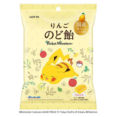 ロッテ ポケモンりんごのど飴 75g