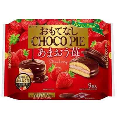 ロッテ おもてなしチョコパイ あまおう苺 9個入