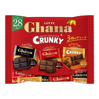 ロッテ　ガーナ＆クランキーシェアパック　１０５ｇ