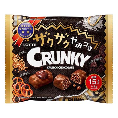 ロッテ ザクザクやみつき クランキー シェアパック 142g