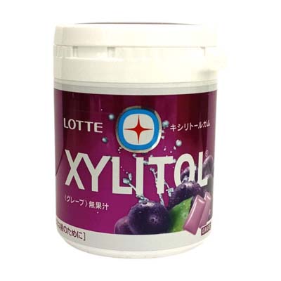 ロッテ　キシリトールガム　グレープ　ファミリーボトル　１３３ｇ