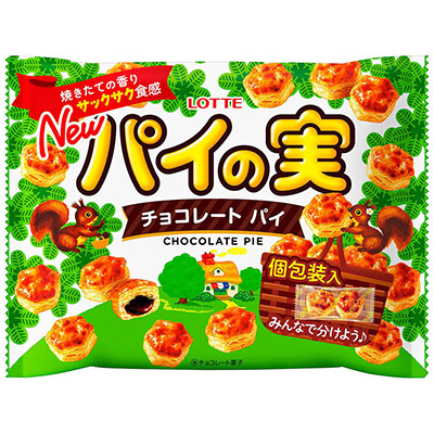 ロッテ パイの実 チョコレートパイ シェアパック 124g