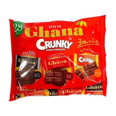 ロッテ　ガーナ＆クランキー　シェアパック　１０５ｇ