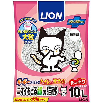 ライオン ニオイをとる紙の猫砂 10L