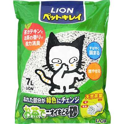 ペットキレイ お茶でニオイをとる砂7L