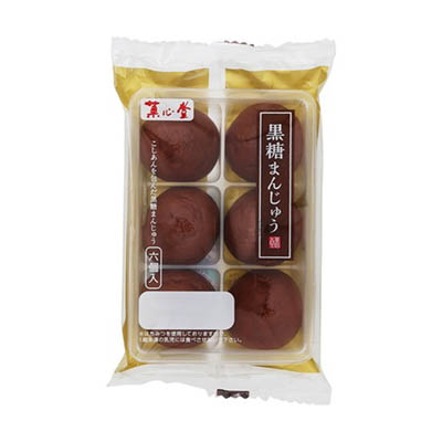 菓心堂　黒糖まんじゅう　6個入