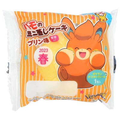 リョーユーパン　パモのミニ蒸しケーキ　プリン味（鉄分入り）　1個