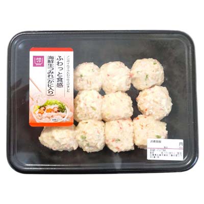 ゆめイチ　ふわっと食感　海鮮生つみれ（かに入り）　1パック