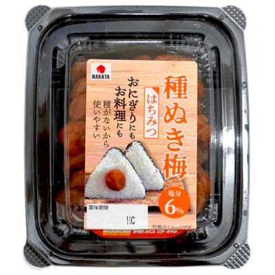中田食品　種ぬき梅　はちみつ　90g