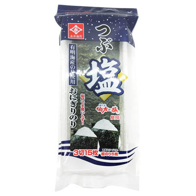 永井海苔　つぶ塩おにぎりのり　３切１５枚