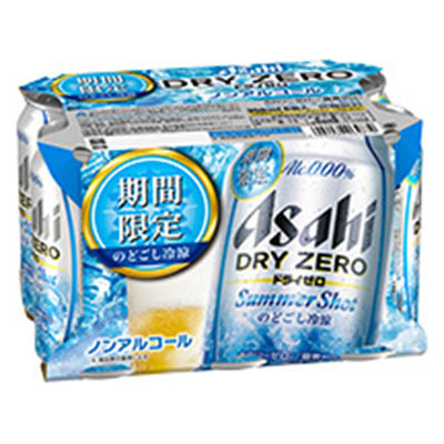 アサヒ　ドライゼロ　サマーショット　３５０ｍｌx６缶
