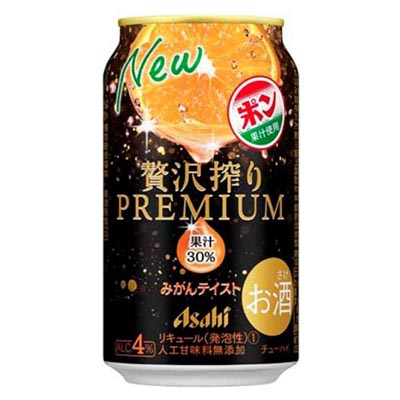 アサヒ贅沢搾りプレミアム みかんテイスト 350ml