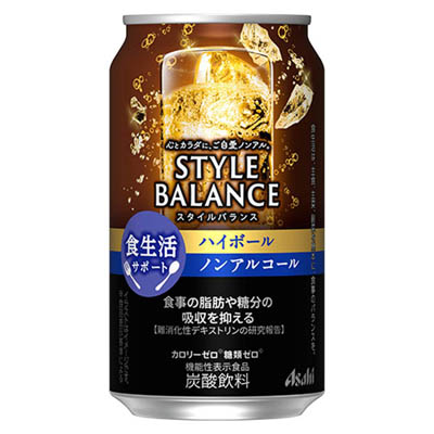 アサヒ　スタイルバランス　食生活サポート　ハイボール　ノンアルコール　３５０ｍｌ