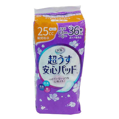 リフレ　超うす安心パッド　25㏄　19cm　36枚
