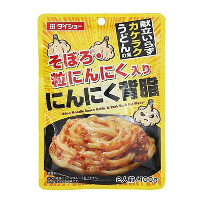 ダイショー　カケラクうどんの素にんにく背脂　１００ｇ