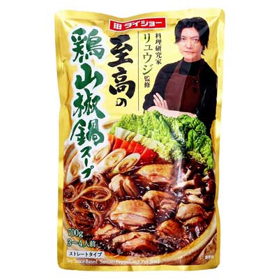 ダイショー　料理研究家リュウジ監修　至高の鶏山椒鍋スープ　3～4人前