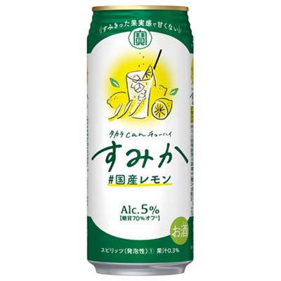 タカラ　canチューハイすみか国産レモン　５００ｍｌ