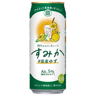 タカラ　canチューハイすみか国産ゆず　５００ｍｌ