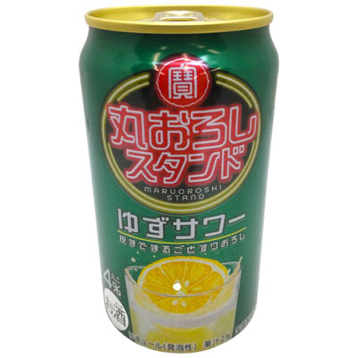 宝酒造　寶　丸おろしスタンド　ゆずサワー　350ｍｌ