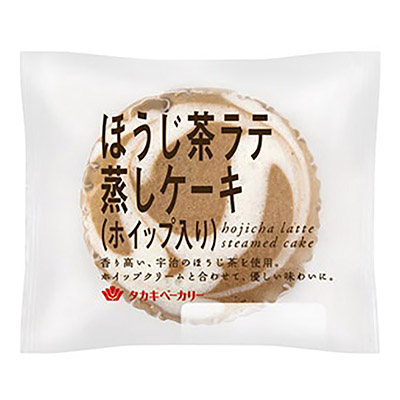 タカキ　ほうじ茶ラテ蒸しケーキ（ホイップ入り）