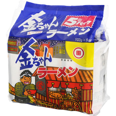徳島製粉金ちゃんラーメン５個パック