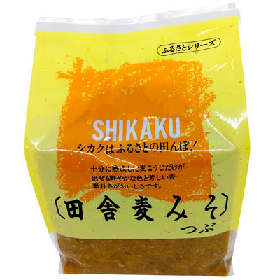 鶴味噌　ふるさと　田舎麦みそ（つぶ）７５０ｇ