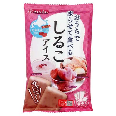 谷尾食糧　おうちで凍らせて食べる　しるこアイス　70ｇ×4本入