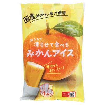 谷尾食糧　おうちで凍らせて食べる　みかんアイス　70ｇ×4本入