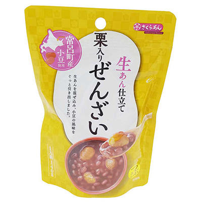 谷尾食糧 生あん仕立て 栗入りぜんざい 140g