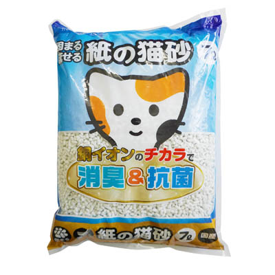 ペットライブラリー 固まる流せる紙の猫砂 7L