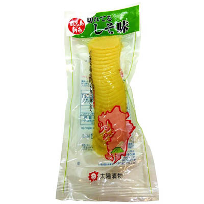 太陽漬物　切れてるたくあん（しそ味）８０ｇ