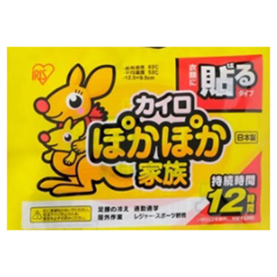 アイリス　ぽかぽか家族 貼るタイプカイロ レギュラー 10個入