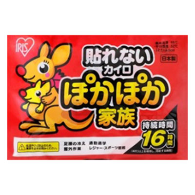 アイリス　ぽかぽか家族 貼れないカイロ レギュラー10個入