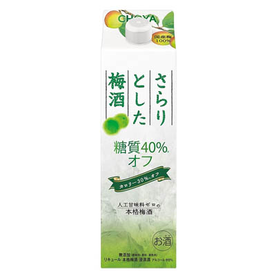 さらりとした梅酒糖質４０％オフ１０００ｍｌ