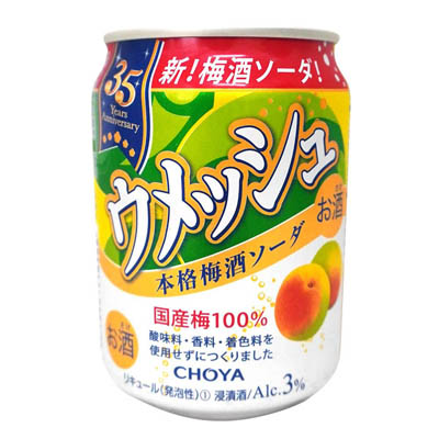 チョーヤ　ウメッシュ　本格梅酒ソーダ　250ｍｌ