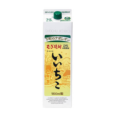 いいちこ 麦 25度パック1.8L